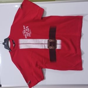 Santa red Tshirt. XL "Does thissuit make me look fat?"